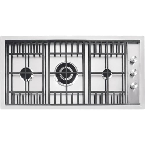 BARAZZA 1PLB2T Piano cottura a gas incasso 2 fuochi + doppia corona, Griglie in ghisa, Accensione elettronica