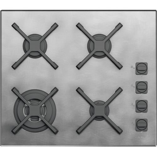 BARAZZA 1PUN64 Piano cottura a gas | 4 fuochi, Ghisa, Acciaio inox satinato
