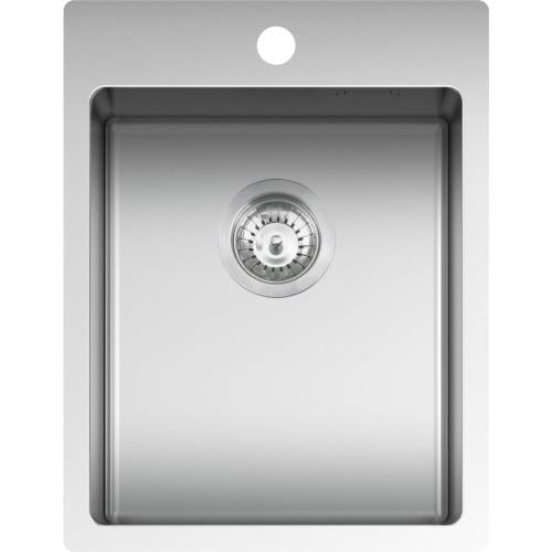 BARAZZA 1LBS41 Lavello Incasso | Acciaio inox, Vasca singola, Profondità 27 cm