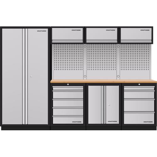 Kraftwerk Tools 3964G Mobilio da officina a 4 elementi Faggio