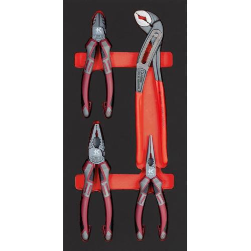 Kraftwerk Tools 105.401.017 Set di pinze high-tech 4 pz. Inlay 20x40