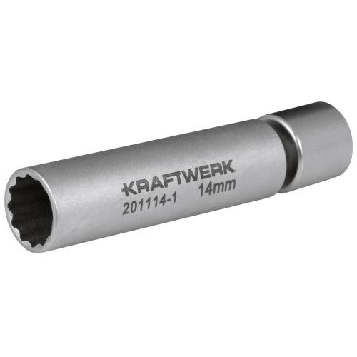 Kraftwerk Tools 201114-1 Chiave a bussola per candele 14 mm con protezione
