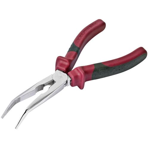 Kraftwerk Tools 3286-200 Pinza ErgoKraft a becchi mezzotondi lunghi piegati a 45° 200