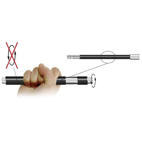 Kraftwerk Tools 3767 1/4'' Portainserti magnetico a sgancio rapido 300 mm