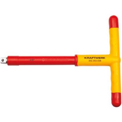 Kraftwerk Tools 302.303.038 3/8" Impugnatura a T isolata VDE 200 mm