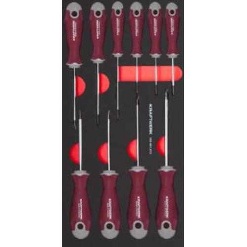 Kraftwerk Tools 105.401.013 Set di giravite TX 10-pz. Inlay 20x40