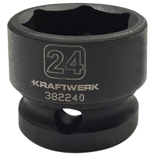 Kraftwerk Tools 382240 1/2" dr. presa d'impatto stubby 24 mm