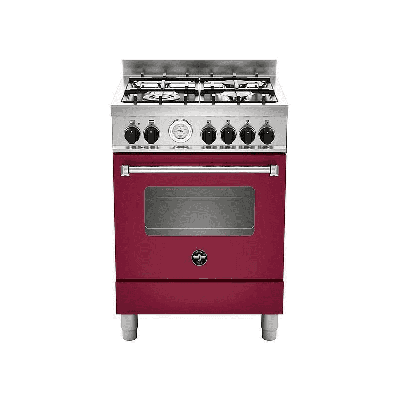 La Germania cucina gas 60x60 cm forno elettrico Rosso - AMN664EVIT –  EldomCasa