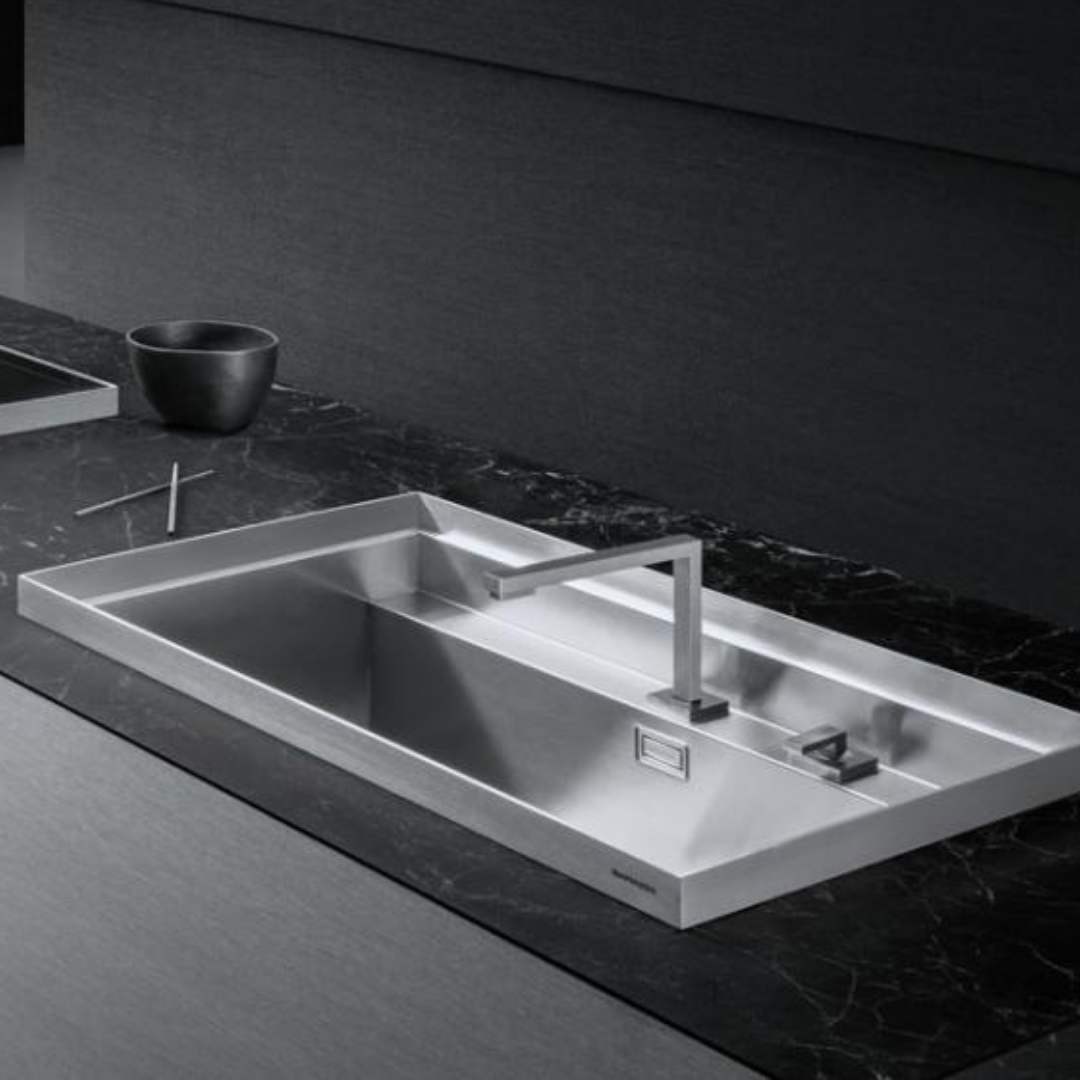 Barazza lavello 1LMZ81 MIZU da 80×52 1 vasca con abbassamento incasso bordo 40 mm