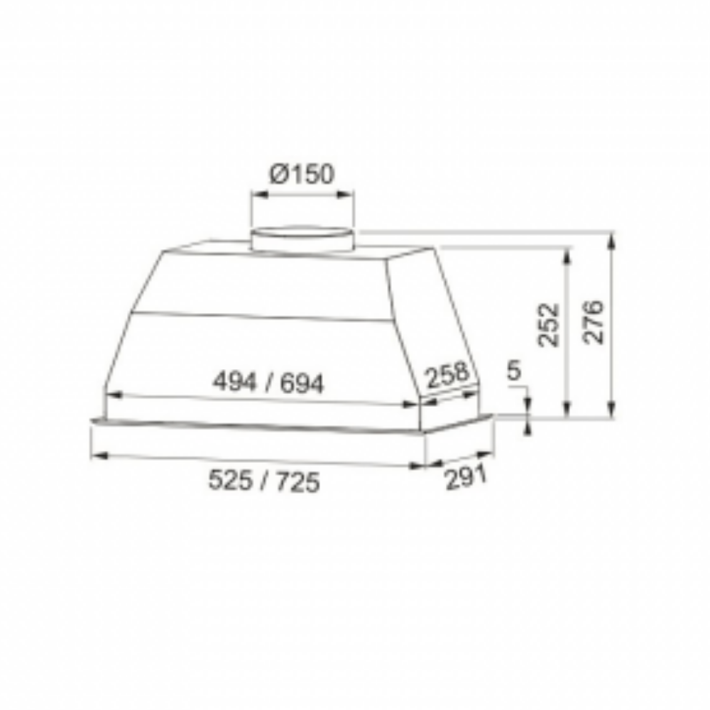 Cappa Franke FBI 520 T acciaio inox