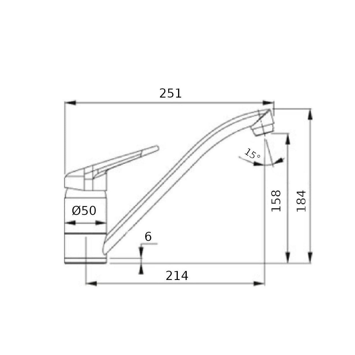 Miscelatore Novara Plus bianco con canna girevole 360° - 115.0470.658