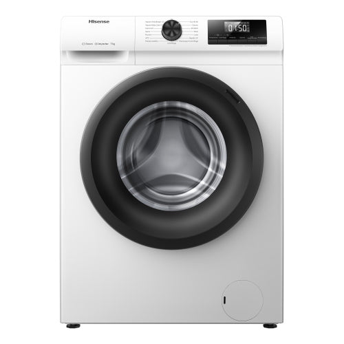 Hisense WFQP701219VM Lavatrice Libera installazione | Classe A | Caricamento frontale, 7 kg, B
