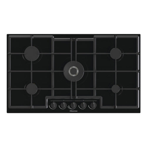 Hisense GED973B Piano cottura a gas Incasso | Nero, Da incasso, 90 cm