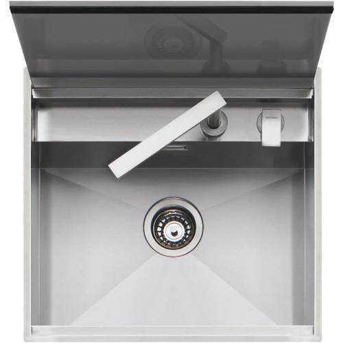 BARAZZA 1LLB60 Lavello Incasso | 1 vasca con coperchio, 83x34x18,3 cm, Acciaio inox AISI 304