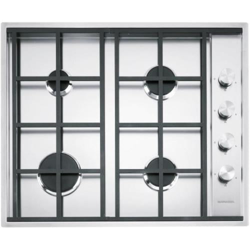 BARAZZA 1PLB4 Piano cottura a gas incasso Acciaio inox AISI 304, Griglie in ghisa, Bruciatori 1kW+1,75kW+2,5kW