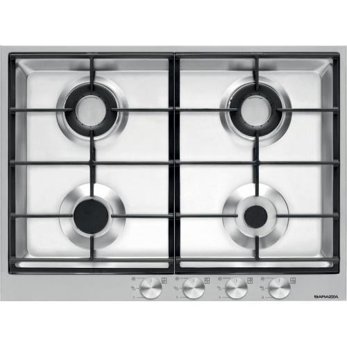 BARAZZA 1PBF74 Piano cottura a gas incasso 3 gas + 2 doppia corona, Griglie ghisa, Bruciatore doppio comando