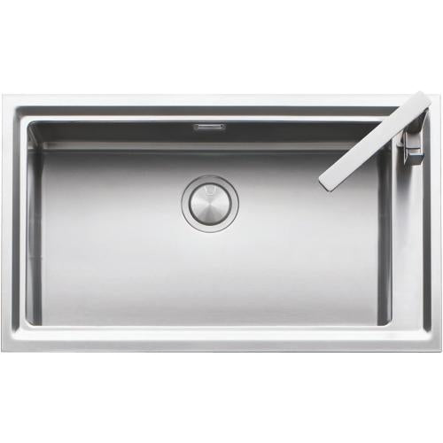BARAZZA 1LES91P Lavello Incasso | 1 vasca + gocciolatoio, 40x40x21,5 cm, Acciaio inox AISI 304