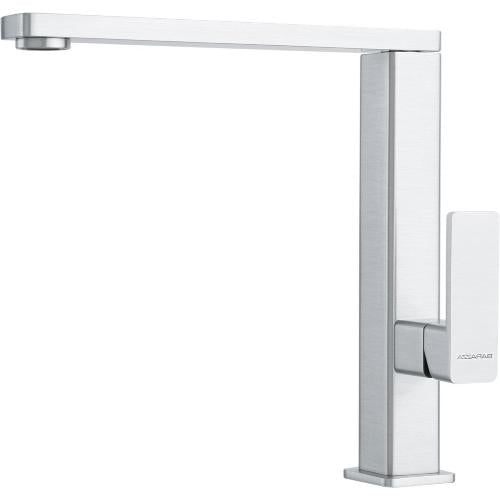 BARAZZA 1RUBMLBI Miscelatore Lavello | Finitura inox satinato, Rotazione 360°, Cartuccia dischi ceramici