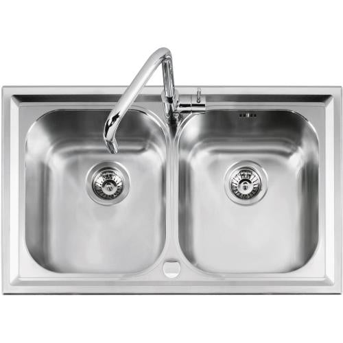 BARAZZA 1LLV90/2 Lavello Incasso | 1 vasca e mezza + gocciolatoio, Acciaio inox AISI 304, Finitura satinata:contentReference[oaicite:5]{index=5}