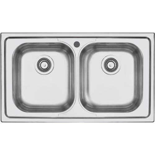 BARAZZA 1LFS92 Lavello Incasso | 1 vasca, 71x40x21 cm, Acciaio inox AISI 304