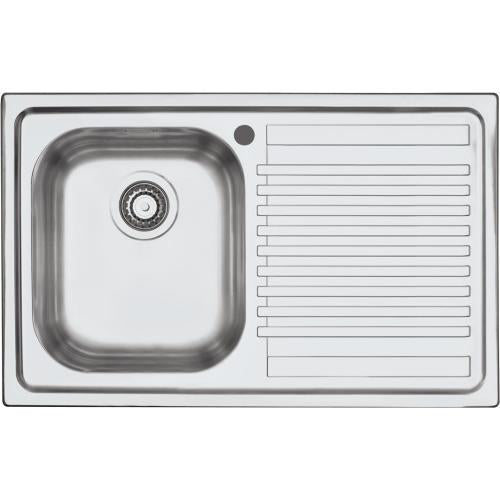 BARAZZA 1LFS81D Lavello Incasso | 1 vasca, Profondità 22 cm, Acciaio inox AISI 304