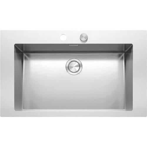 BARAZZA 1LMDR91 Lavello Incasso | 1 vasca, Piano appoggio inox, Raggio 12:contentReference[oaicite:6]{index=6}
