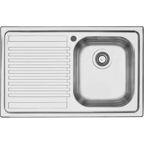 BARAZZA 1LFS81S Lavello Incasso | 1 vasca, Profondità 22 cm, Acciaio inox AISI 304