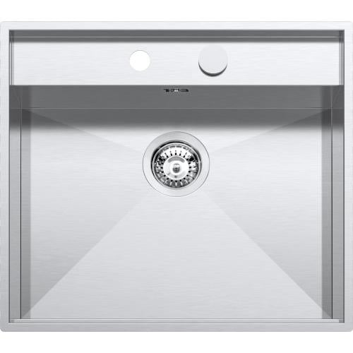 BARAZZA 1LLB616 Lavello Incasso | 1 vasca con abbassamento, Dimensioni 66x61x31 cm, Peso 11 kg