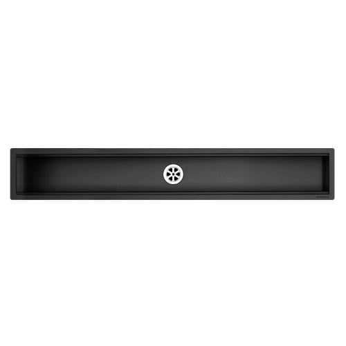 BARAZZA 1CI120N Accessorio piano cottura Incasso | Lunghezza 120 cm, Finitura nera, Griglia removibile