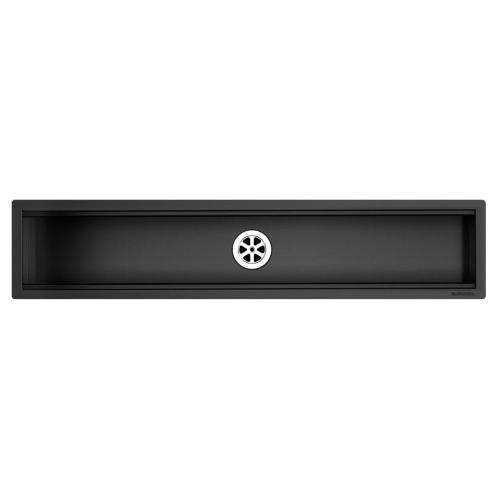 BARAZZA 1CI90N Accessorio per piani di lavoro  | Legno nero, Fessura raccogligocce, Compatibile con canale attrezzato