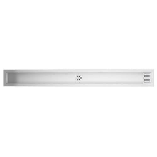 BARAZZA 1CIA180 Accessorio piano cottura Incasso | Lunghezza 180 cm, Finitura inox, Abbinabile a canali