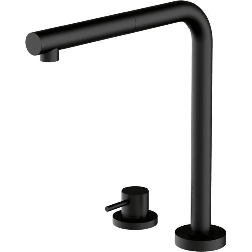 BARAZZA 1RUBSORN Miscelatore Lavello | Doccia estraibile, Cartuccia dischi ceramici, Rotazione canna 360°