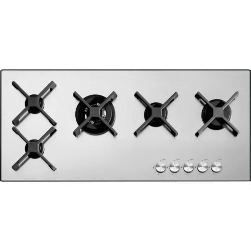 BARAZZA 1PSP105 Piano cottura a gas Griglie ghisa, Bruciatore Dual, Comandi frontali