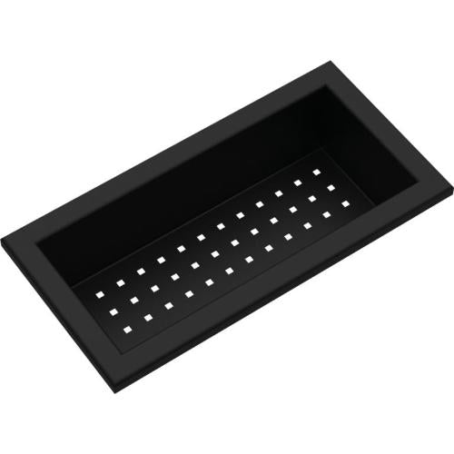 BARAZZA Vaschetta Forata Nera - 1CVSN Accessorio lavello Accessorio | Compatibile con vasche, Finitura nera, Acciaio inox