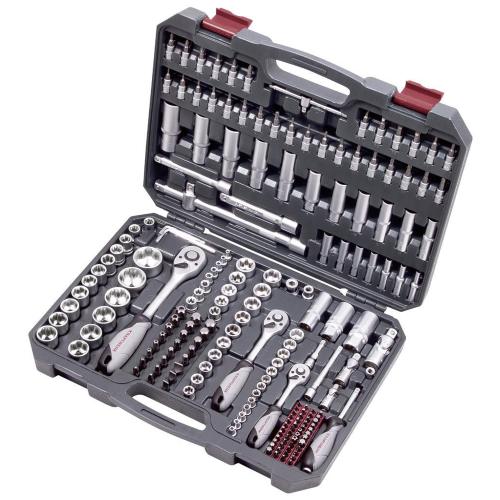 Kraftwerk Tools 204.104.800 Set di chiavi a bussola, Basic, 1/4"+3/8"+1/2", 200 pz.