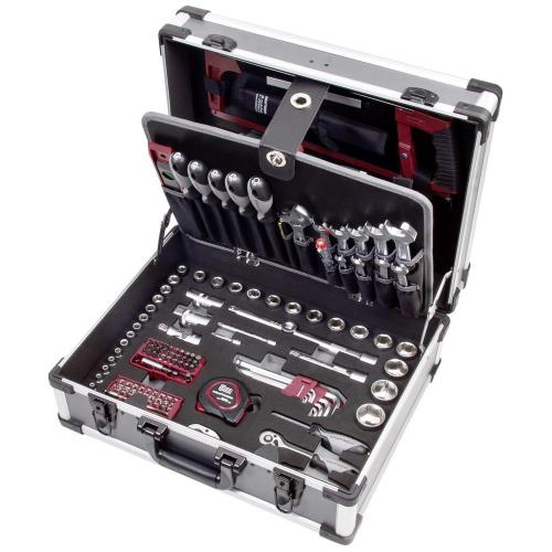 Kraftwerk Tools 202.147.000 Valigia di utensili B147, 1/4"+1/2", 158 pz.