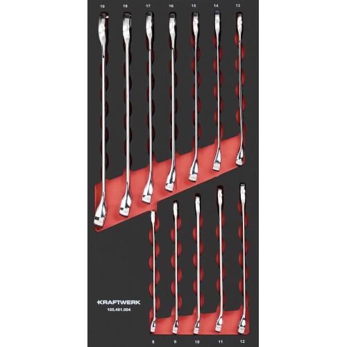 Kraftwerk Tools 105.401.004 Set di chiavi combinate 12-pz. Inlay 20x40