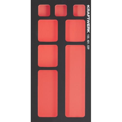 Kraftwerk Tools 105.401.039 PRO LINE EVA3 Inserto vuoto 20x40 cm, 8 Sottodivisioni