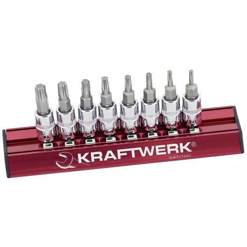 Kraftwerk Tools 105099 8pz- Set MAGALU di chiavi a bussola giravite TX 1/4"