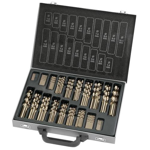 Kraftwerk Tools 13910 170pz- Set punte HSS-G Tin DIN 338