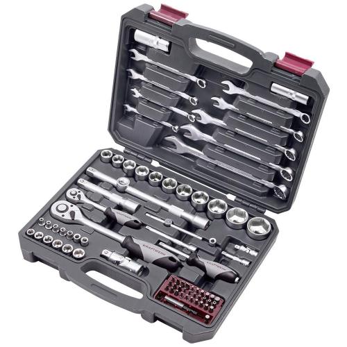 Kraftwerk Tools 204.103.600 Set di chiavi a bussola, Basic, 1/4"+1/2", 80 pz.
