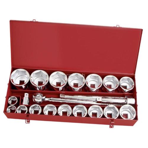 Kraftwerk Tools 2053 21pz- Set chiavi a bussola 1''