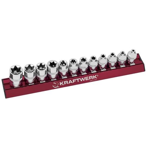 Kraftwerk Tools 220099 12pz- 3/8'' Chiavi a bussola MAGALU E-TX, su guida