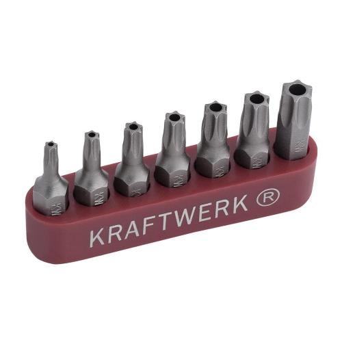 Kraftwerk Tools 2758 7pz- Set inserti TX tamper res. 1/4''