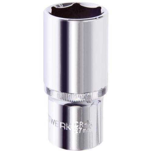 Kraftwerk Tools 301270 Chiave a bussola, 6 pt., 78 mm, 1/2", 27 mm