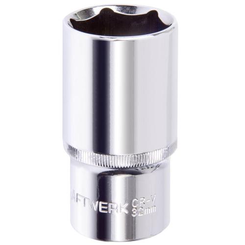 Kraftwerk Tools 301320 Chiave a bussola, 6 pt., 78 mm, 1/2", 32 mm