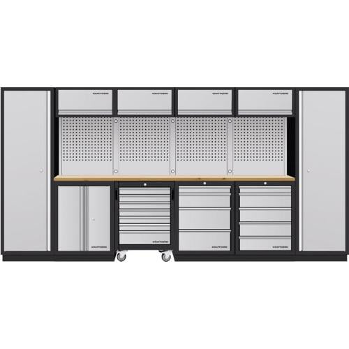 Kraftwerk Tools 3964K-HS745H-K4-EX MOBILIO-EX 6 combi, armadio alto 2x, carrello, faggio