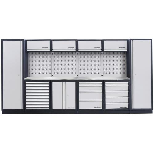 Kraftwerk Tools 3964FIX Parete d'officina MOBILIO a 6 elementi - Inox.
