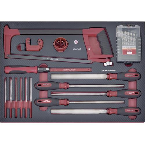 Kraftwerk Tools 4902-06 35pz- Assort. EVA per cass. lime, seghetti e punte