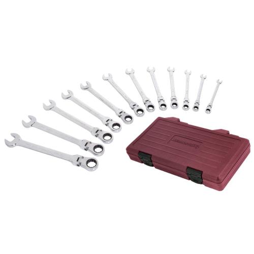 Kraftwerk Tools 3403-54 12pz- Assortimento chiavi CLICKRAFT snodabili, 8-19 mm